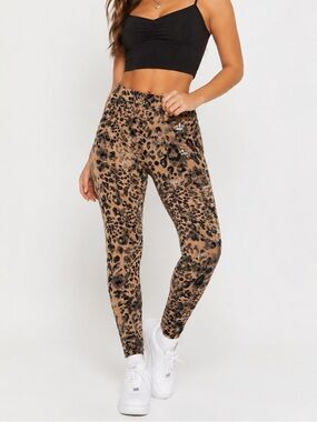 Leopard Print Leggings M Juicy Couture Y2K McBling High Rise Animal Print NWT